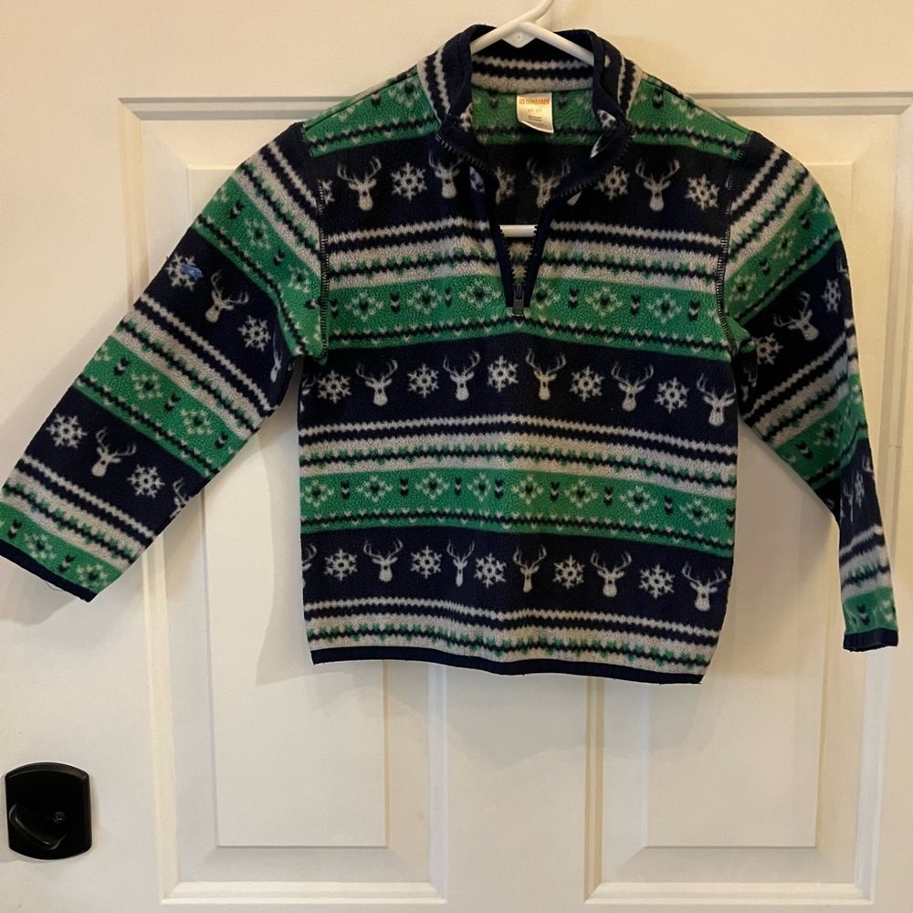 Gymboree Navy and Green Kids Sweater